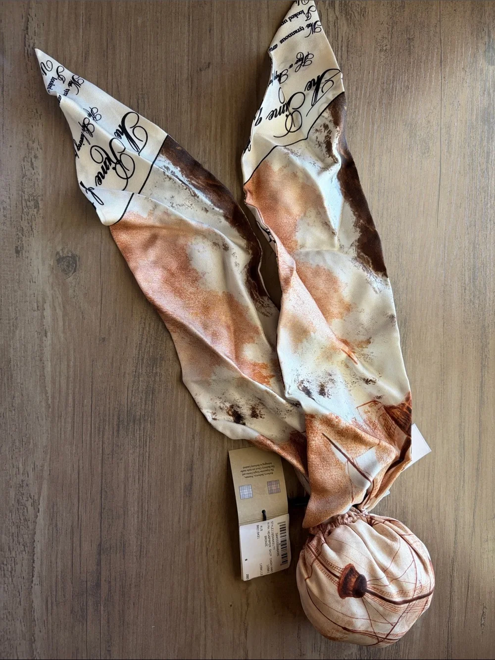 NWT Burberry Newspaper Ship Chignon